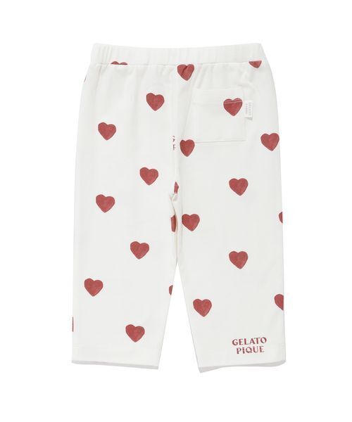 gelato pique（ジェラートピケ） ベビー 「BABY」ハート柄ロングパンツ