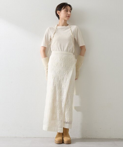 Whim Gazette スカート ジャガードラップスカート : ZOZOTOWN