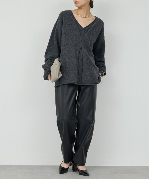 【美品 】ガリャルダガランテ　ウールカシミヤVネックニット GALLARDAGALANTE（ガリャルダガランテ） ニット セーター ウール