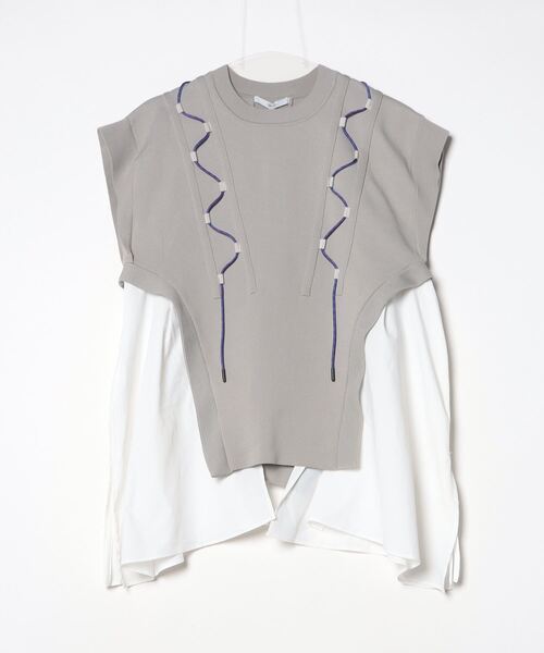 UN3D.（アンスリード） ノースリーブニット 38 グレー レディース