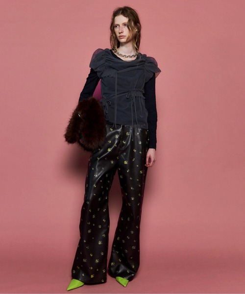 MAISON SPECIAL（メゾンスペシャル） tシャツ Shirring Mini Puff