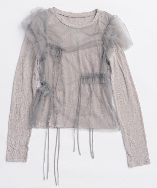 MAISON SPECIAL（メゾンスペシャル） tシャツ Shirring Mini Puff