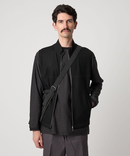 Steven Alan ウールカシミアハイネックベスト Steven Alan＞ ミラノリブ スタンドカラー ベスト