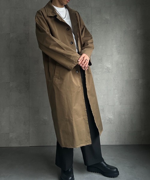 CREARE -LINO- ステンカラーコート コート カットオフ ステンカラー