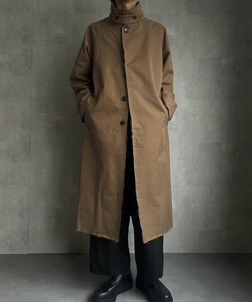 CREARE -LINO- ステンカラーコート コート カットオフ ステンカラー
