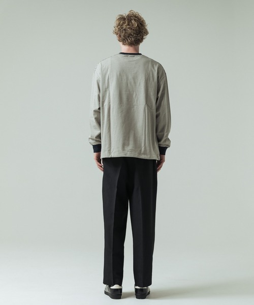 SLICK（スリック） tシャツ 「SLICK/スリック」30/2 Micro Border LS