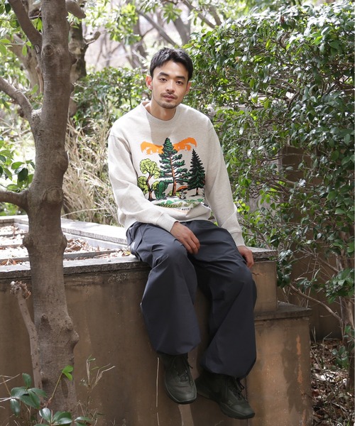 Manastash グリーン ハーフジップ　黄緑 MANASTASH（マナスタッシュ） トレーナー スウェット MANASTASH/マナ