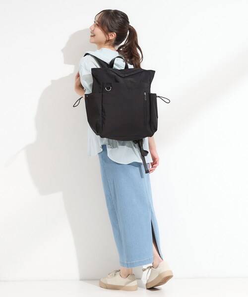 新品　軽量撥水リュック 0秒でトートにもリュックにもなる HerSchedule】0秒でトートにもリュックにもなる、理想的な旅用