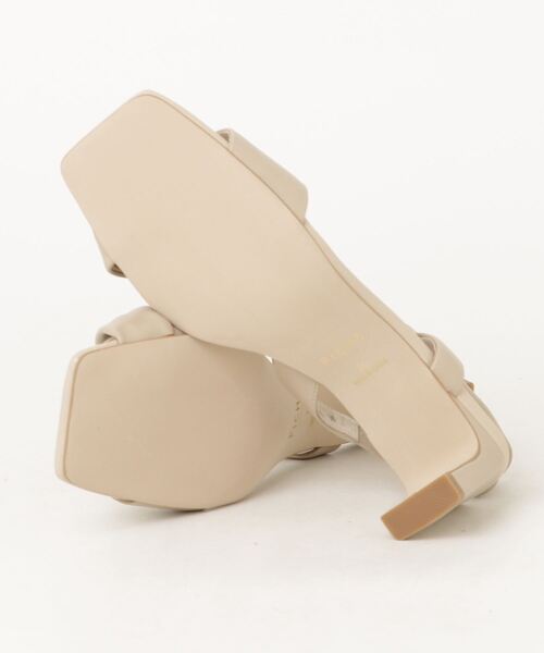 「PICHE ABAHOUSE」 ヒールサンダル 36 ベージュ レディース_画像3