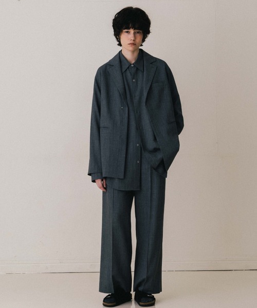 CREDONA（クレドナ） ブラウス シャツ SAVILE WOOL SHIRT/サビルウール