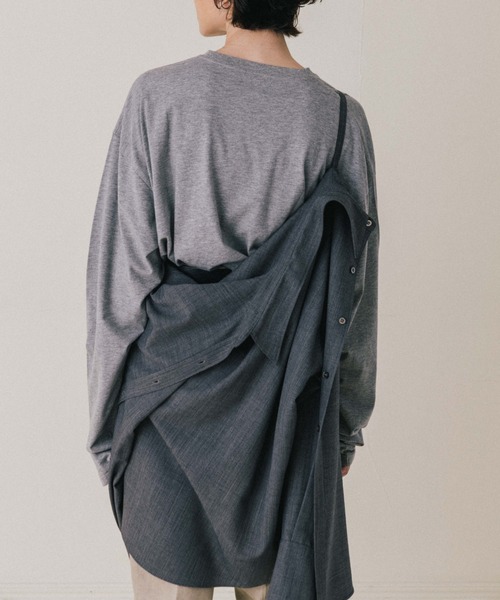 CREDONA（クレドナ） ブラウス シャツ SAVILE WOOL SHIRT/サビルウール