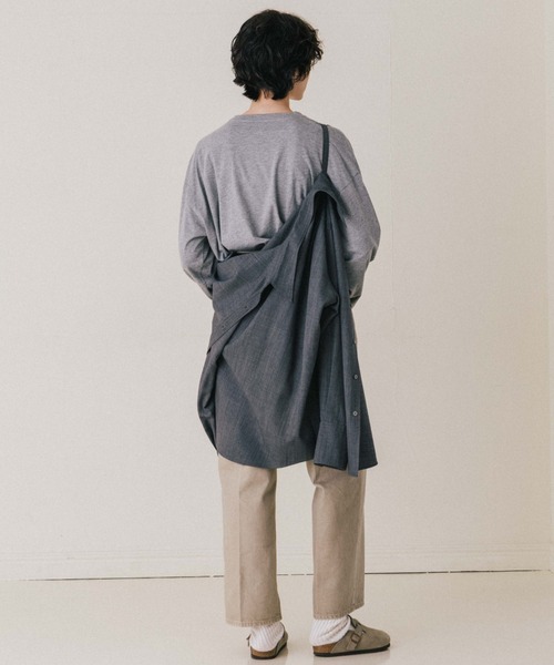 boutique310 洗える美人なウールシャツ　グレー新品未使用　完売品 CREDONA（クレドナ） ブラウス シャツ SAVILE WOOL SHIRT/サビルウール