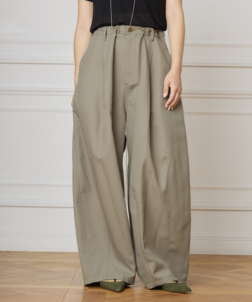 IENA LA BOUCLE（イエナラブークル） パンツ ブライトギャバイージー