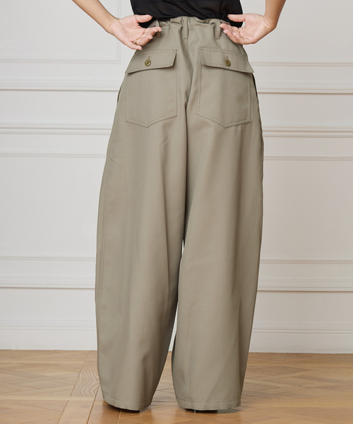 IENA LA BOUCLE（イエナラブークル） パンツ ブライトギャバイージー