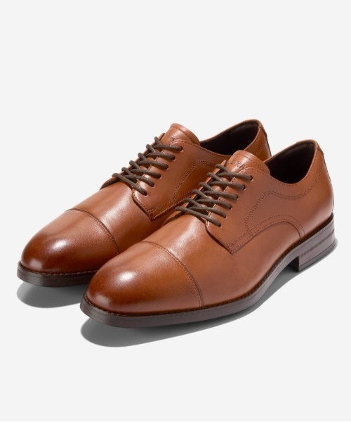 美品★COLE HAAN コールハーン ビジネスシューズ 本革 牛革 ブラウン COLE HAAN（コールハーン） ビジネスシューズ ハーモン グランド
