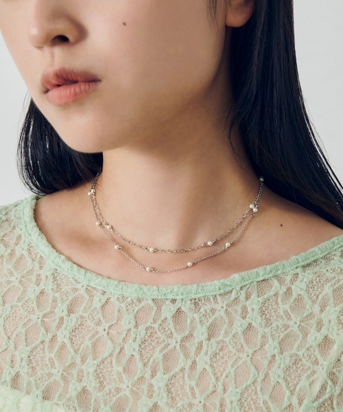 GOLDY（ゴールディ） ネックレス ステーション パール ロング 