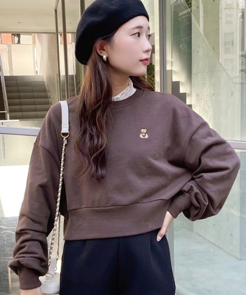 「one after another NICE CLAUP」 スウェットカットソー FREE グリーン レディース_画像3