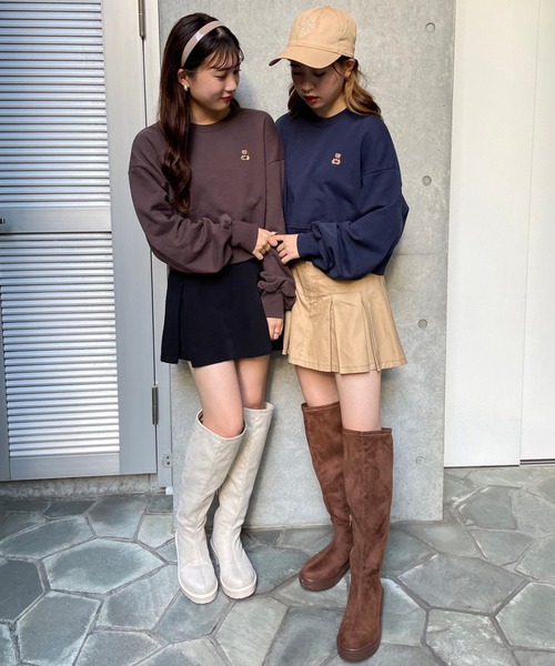 「one after another NICE CLAUP」 スウェットカットソー FREE グリーン レディース_画像7