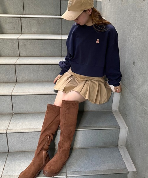 「one after another NICE CLAUP」 スウェットカットソー FREE グリーン レディース_画像8