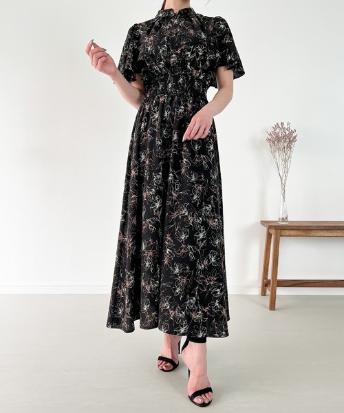 「JUNOAH」 半袖ワンピース MEDIUM アイボリー レディース_画像9