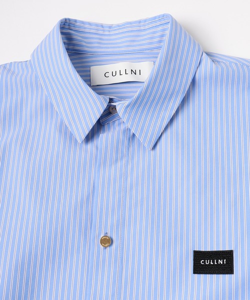 CULLNI シャツ CULLNI（クルニ） シャツ Stripe Front Fly Embroidery Patch Shirt