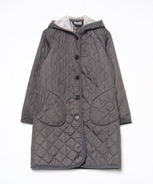 お値下げします★ラベンハムのコート　36 LAVENHAM（ラベンハム） コート 36 グレー レディース : ZOZOTOWN