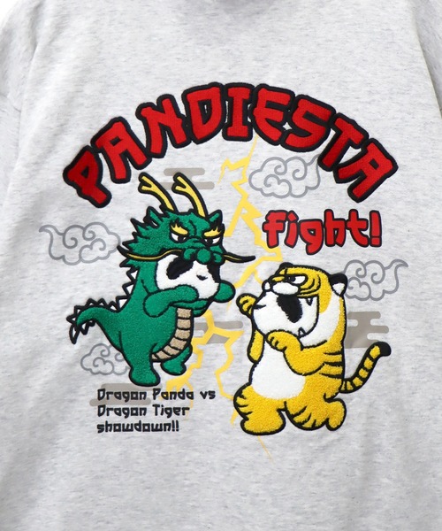 PANDIESTA（パンディエスタ） パーカー タイガー＆ドラゴンパンダフル
