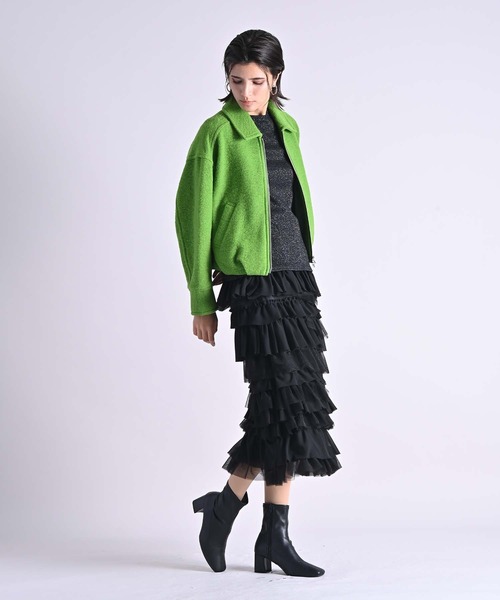 【中古】サカイ sacai 21SS Embroidery Lace Skirt プリーツスカート ロング フレア 2 白 アイボリー /NR ■GY57 サカイ sacai 21SS Embroidery Lace Skirt プリーツスカート ロング