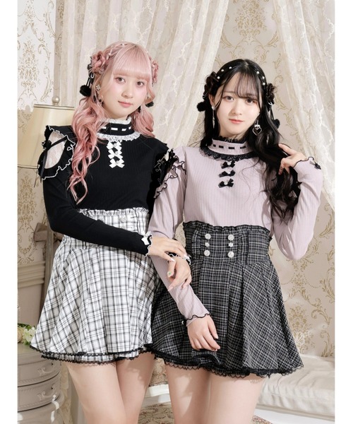 NOEMIE（ノエミー） tシャツ キラキラリボンオープンショルダープチ