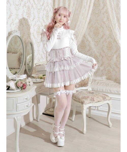 NOEMIE（ノエミー） tシャツ キラキラリボンオープンショルダープチ
