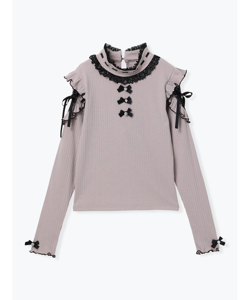 NOEMIE（ノエミー） tシャツ キラキラリボンオープンショルダープチ