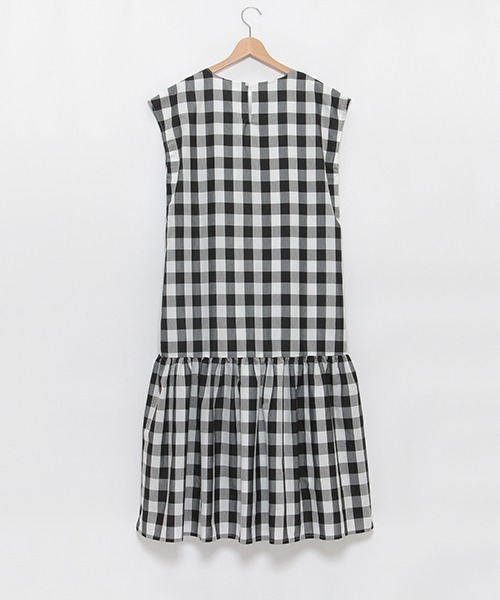 「petit main LIEN」 半袖ワンピース FREE ブラック レディース_画像2