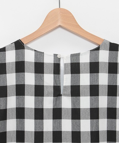 「petit main LIEN」 半袖ワンピース FREE ブラック レディース_画像6