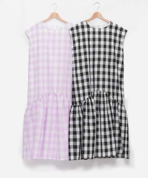 「petit main LIEN」 半袖ワンピース FREE ブラック レディース_画像9