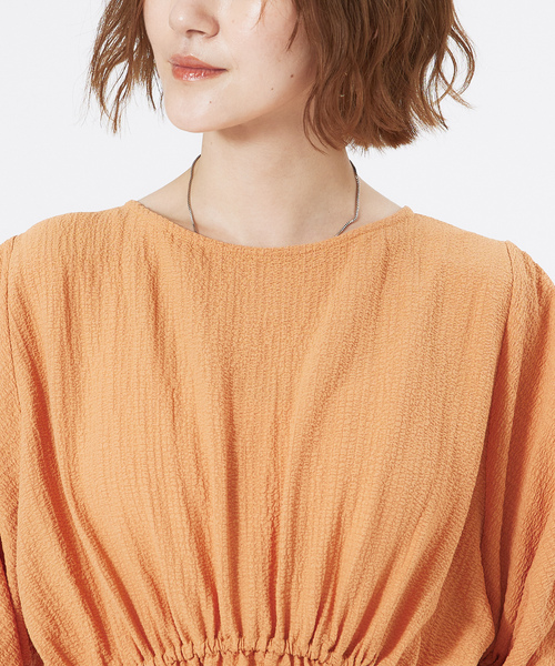 「abahouse mavie」 半袖ワンピース フリー ブラック レディース_画像5