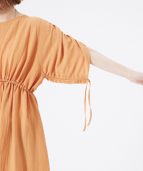 「abahouse mavie」 半袖ワンピース フリー ブラック レディース_画像8