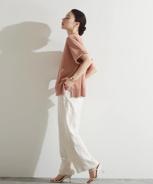 「Liesse」 半袖ニット - パープル レディース_画像8