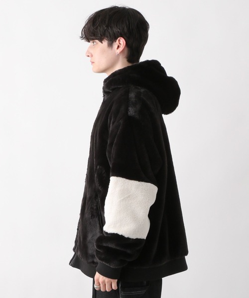 「RAGEBLUE」 ブルゾン LARGE ブラック×ホワイト メンズ_画像5