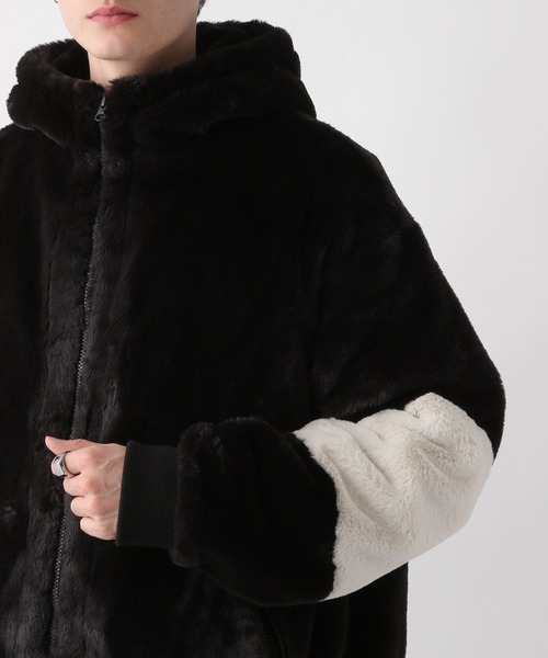 「RAGEBLUE」 ブルゾン LARGE ブラック×ホワイト メンズ_画像8