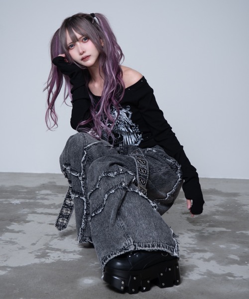 REFLEM（レフレム） ワイドパンツ ジーンズ デニム デニムパンツ