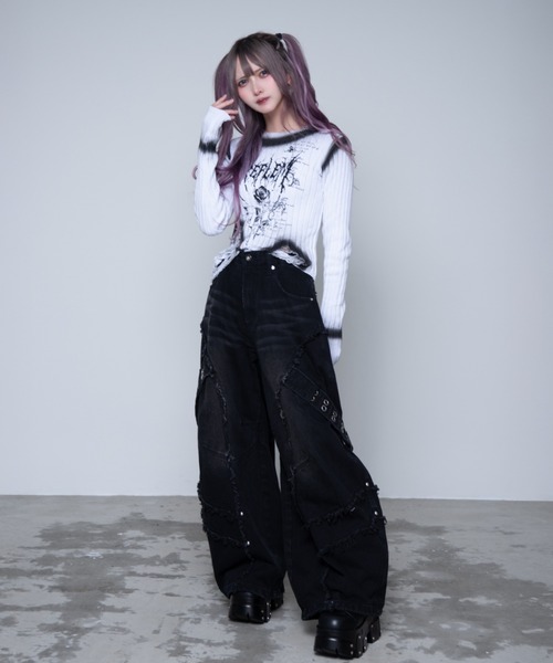 REFLEM（レフレム） ワイドパンツ ジーンズ デニム デニムパンツ