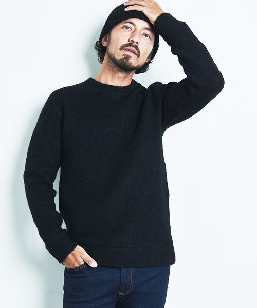 「Magine」 長袖ニット 44 チャコールグレー メンズ_画像2