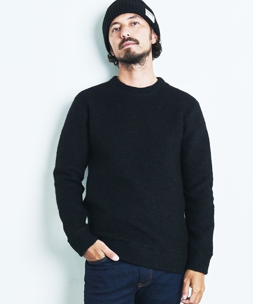 「Magine」 長袖ニット 44 チャコールグレー メンズ_画像3