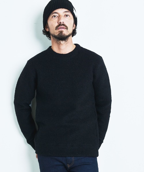 「Magine」 長袖ニット 44 チャコールグレー メンズ_画像5