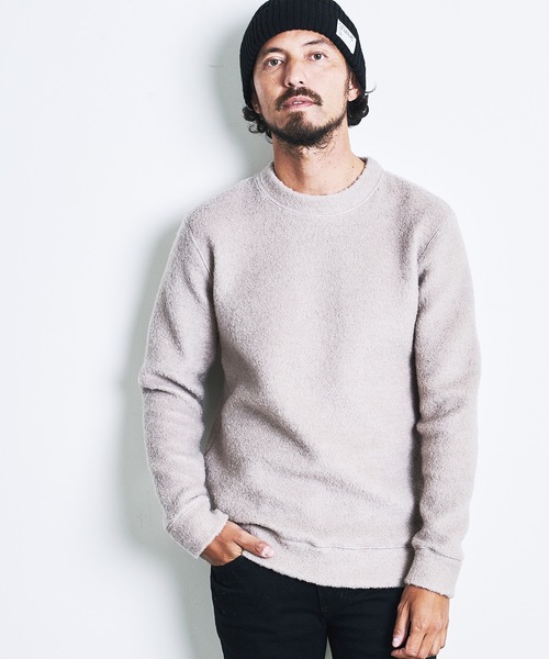 「Magine」 長袖ニット 44 チャコールグレー メンズ_画像9