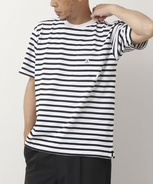 「GEVACO」 半袖Tシャツ L ブルー系その他 メンズ_画像3