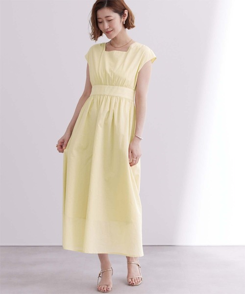 「ur's」 ノースリーブワンピース S ホワイト レディース_画像2