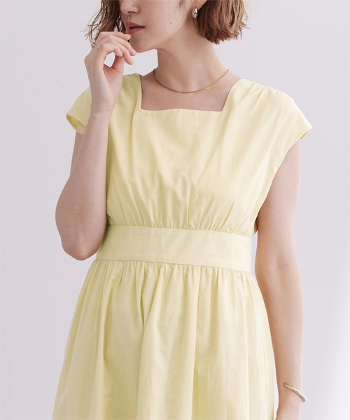 「ur's」 ノースリーブワンピース S ホワイト レディース_画像3