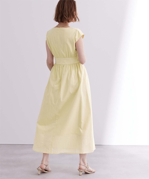 「ur's」 ノースリーブワンピース S ホワイト レディース_画像4