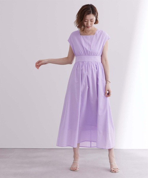 「ur's」 ノースリーブワンピース S ホワイト レディース_画像5